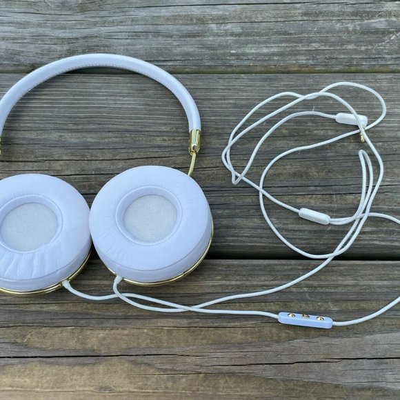 FRENDS Tylor White Leather Over-the-Ear Headphones White/Gold made for A… - Picture 8 of 12